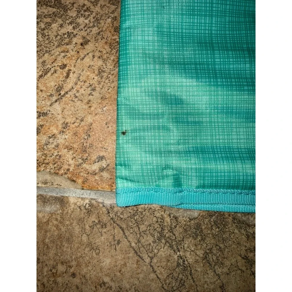 Thirty-One Teal Crosshatch Fold Up Family Organizer Hanging Travel Makeup Bag